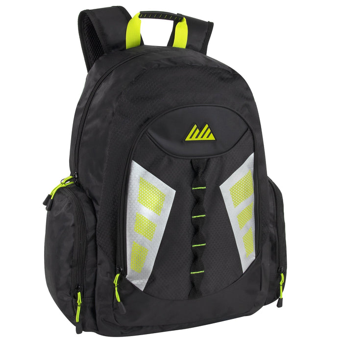 2050_1_dd02fbcf-08bc-4cab-9ade-d19b56720975_700x700 19" Multi-Pocket Reflective Black Backpack with Laptop Section - Image 1