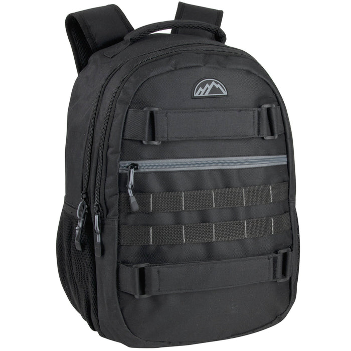 2631_1_d56ff6f4-9f66-426e-abf6-cb4a5368b5ee_700x700 19" Dual Strap Skate Black Backpack with Laptop Sleeve - Image 1