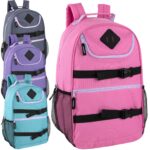 18-Inch Double Buckle Backpack with Laptop Section - 4 Girls Colors